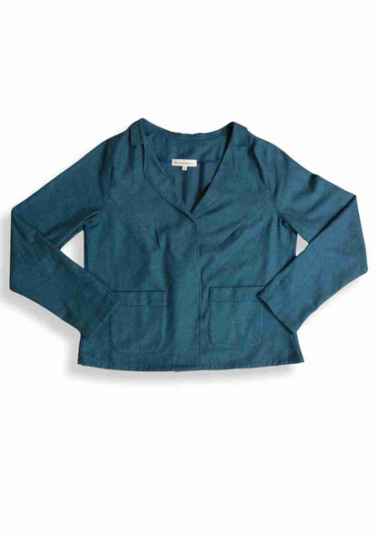 Flanellblazer für Damen, mit aufgesetzten Taschen, "Rosmarin"