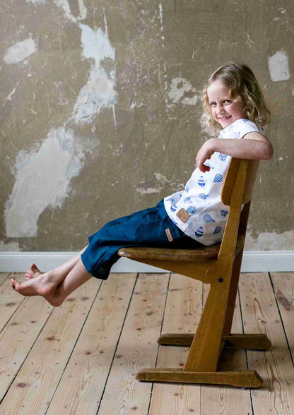 3/4 Leinenhose für Kinder "Walnuss"