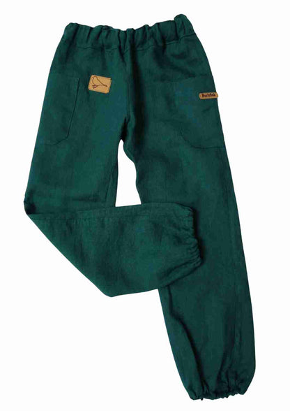 Leinenhose für Kinder, mit Taschen, "Birke"