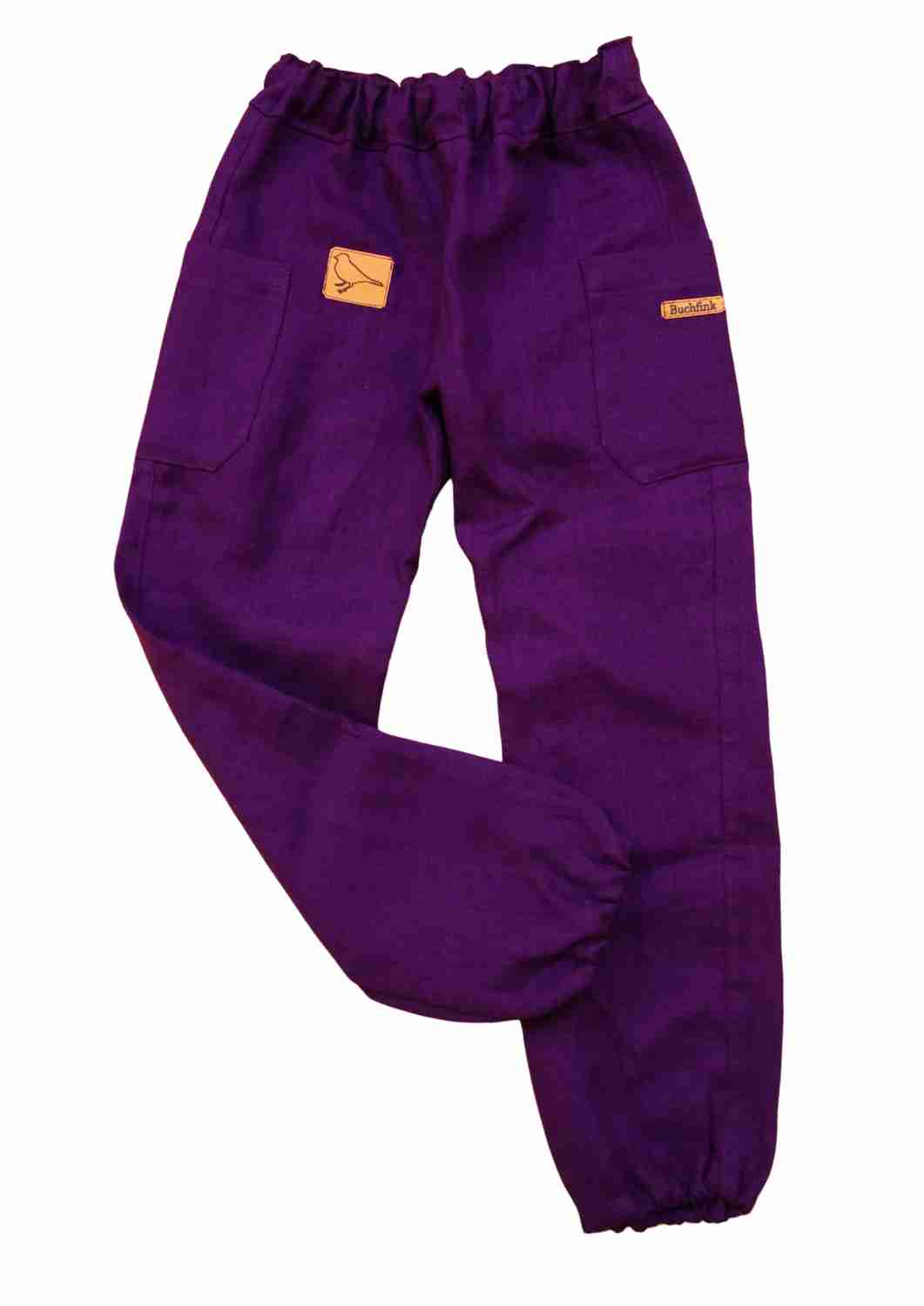 Leinenhose für Kinder, mit Taschen, "Birke"