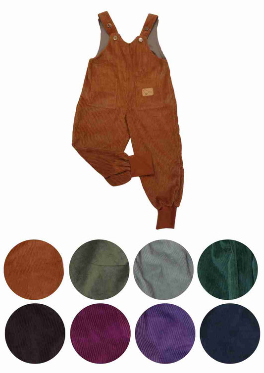 Latzhose aus Cord mit Bündchen "Weide"