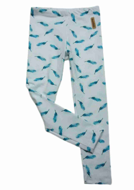 Leggings "Erle" aus Bio-Jersey, Feder