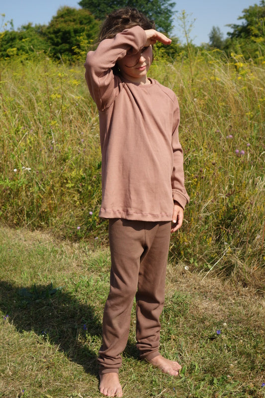 Leggings "Erle" aus Bio Ribb-Jersey, hellblau