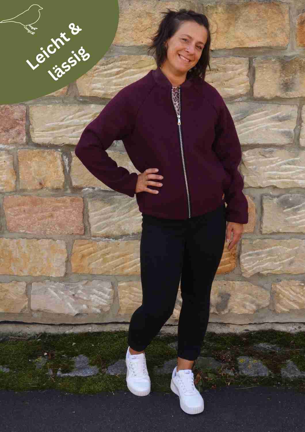 Wollblouson für Damen "Heiderose", mit Reißverschluss