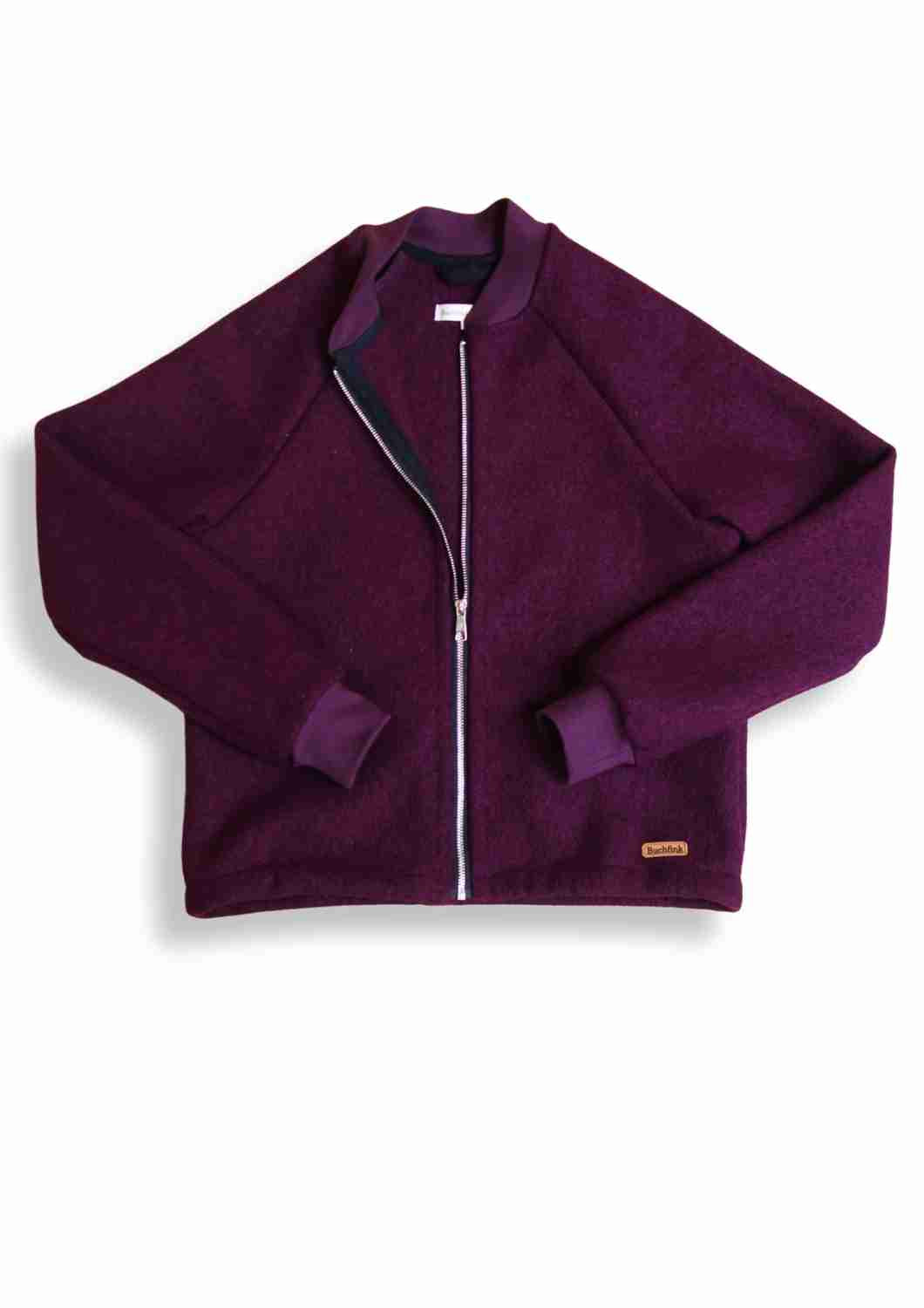 Wollblouson für Damen "Heiderose", mit Reißverschluss