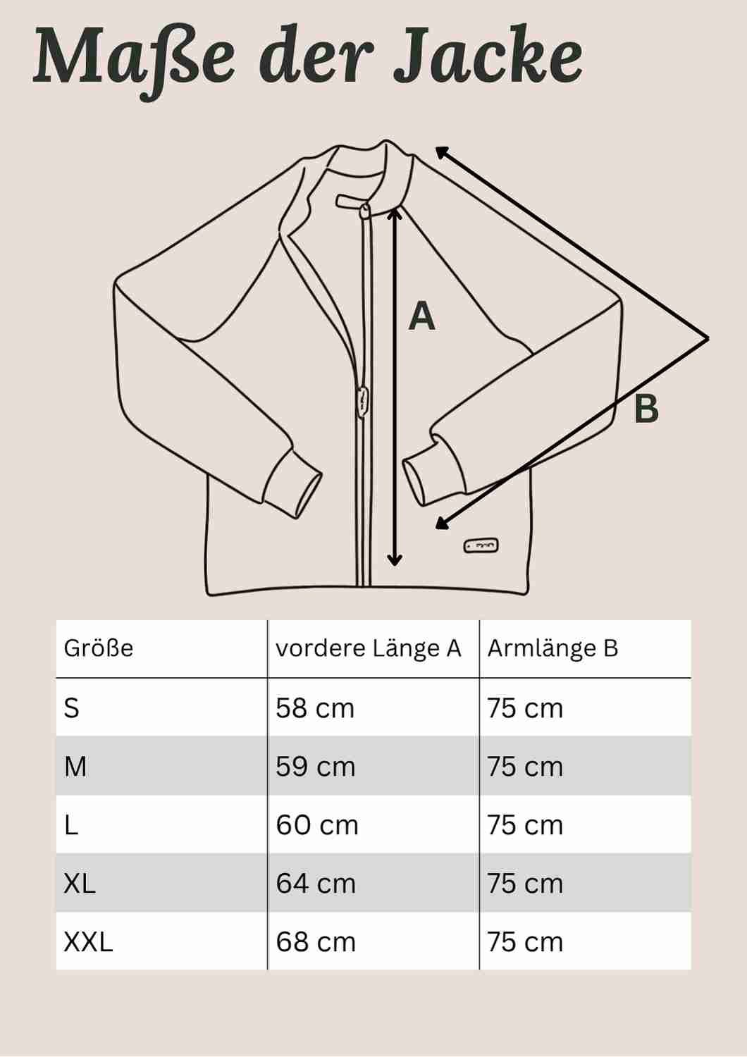 Wollblouson für Damen "Heiderose", mit Reißverschluss