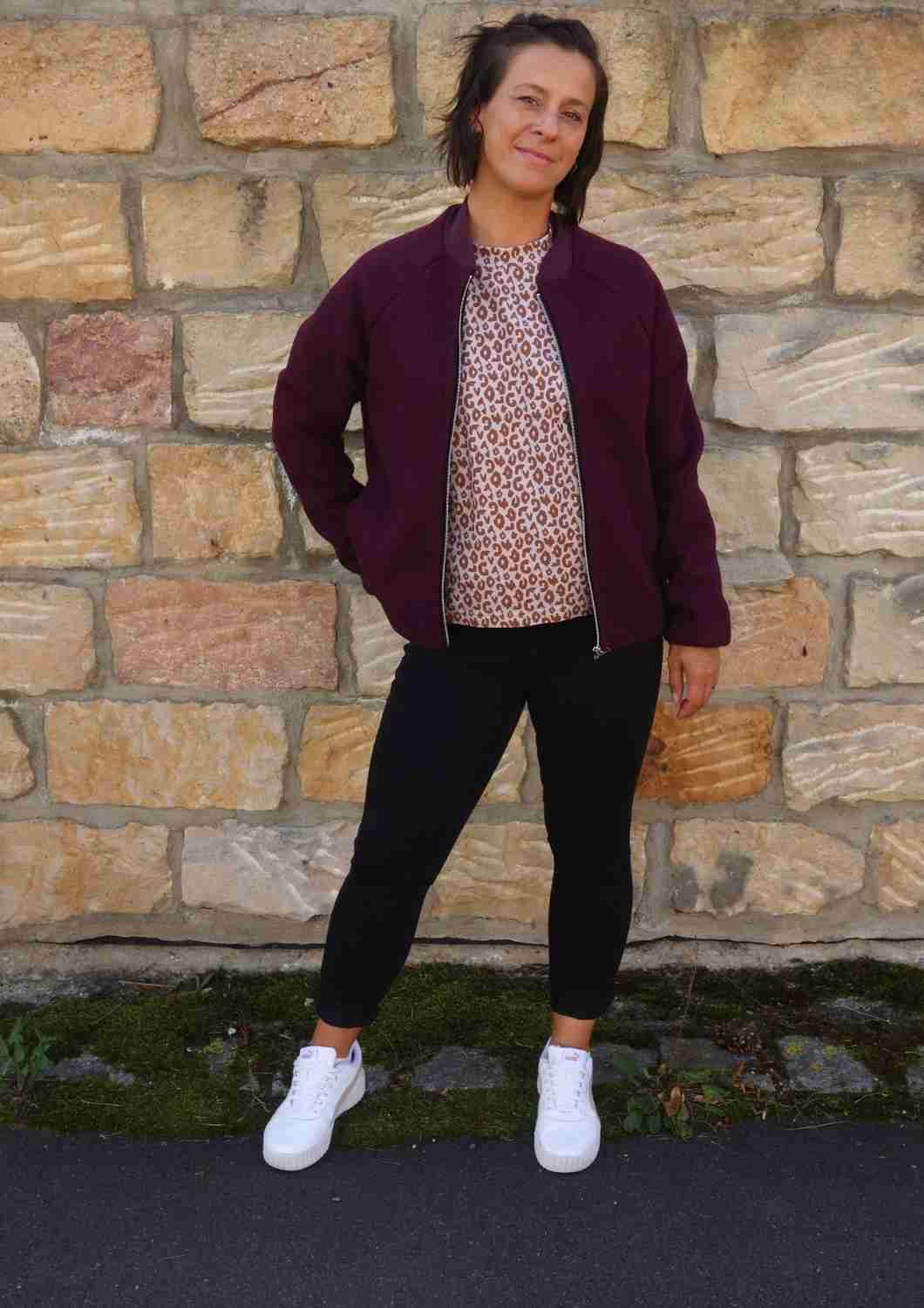 Wollblouson für Damen "Heiderose", mit Reißverschluss