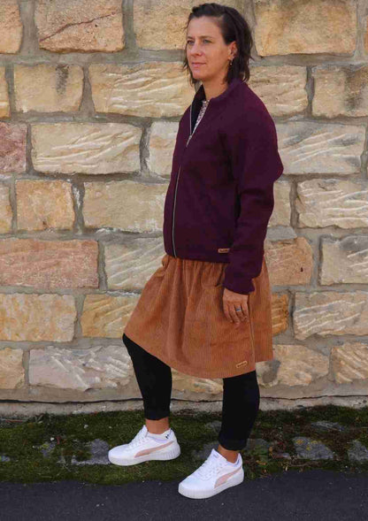 Wollblouson für Damen "Heiderose", mit Reißverschluss