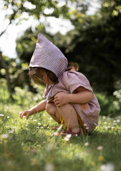 Leinenbluse "Kamille", kurzarm