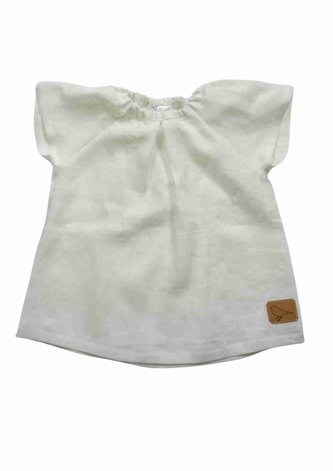 Leinenbluse "Kamille", kurzarm