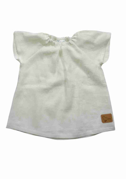 Leinenbluse "Kamille", kurzarm