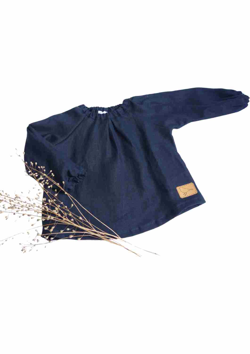 Leinenbluse "Kamille", langarm