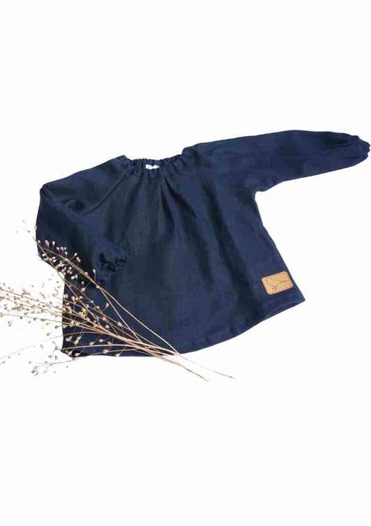 Leinenbluse "Kamille", langarm