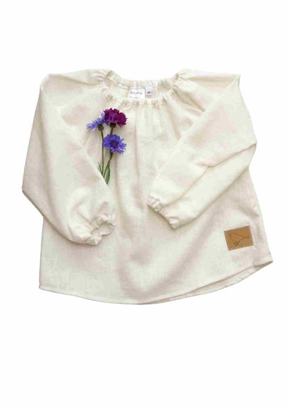 Leinenbluse "Kamille", langarm