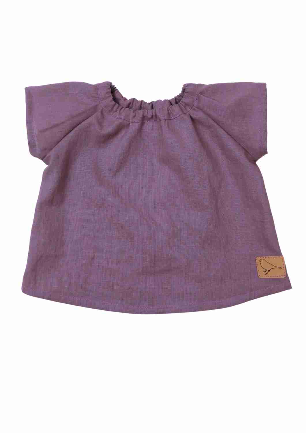 Leinenbluse "Kamille", kurzarm