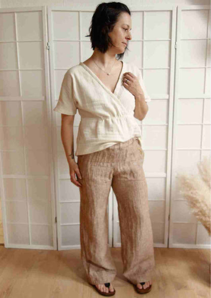 Culotte aus Leinen für Damen "Eibe"