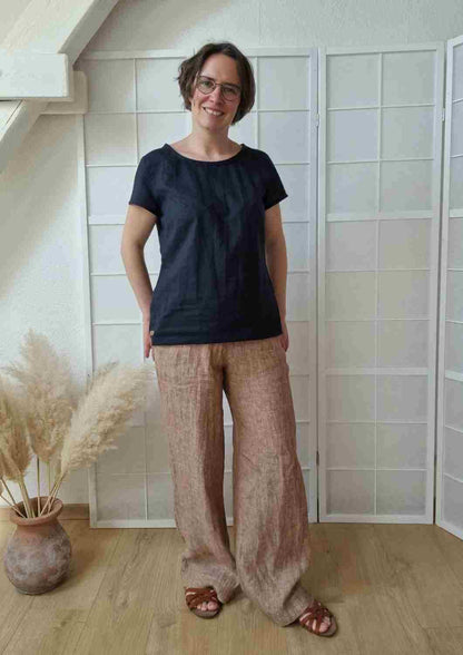 Culotte aus Leinen für Damen "Eibe"