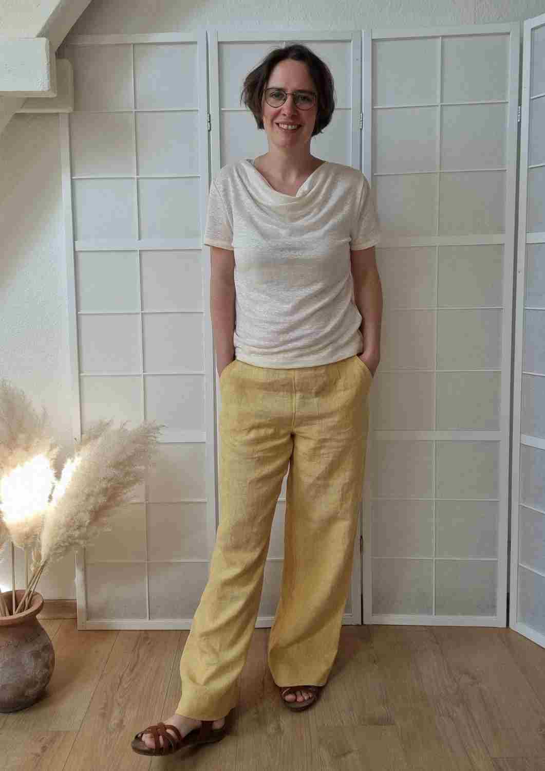 Culotte aus Leinen für Damen "Eibe"