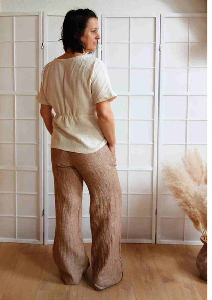 Culotte aus Leinen für Damen "Eibe"
