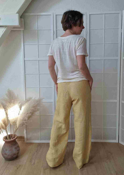 Culotte aus Leinen für Damen "Eibe"