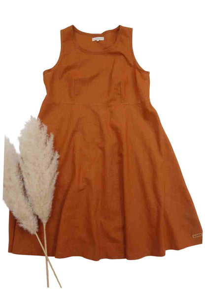 Ärmelloses Leinen Kleid Damen "Hortensie"