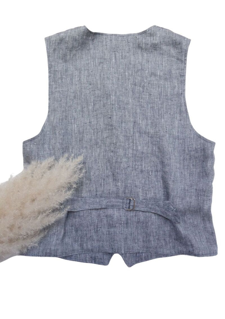 Leinenweste für Herren "Gundermann"