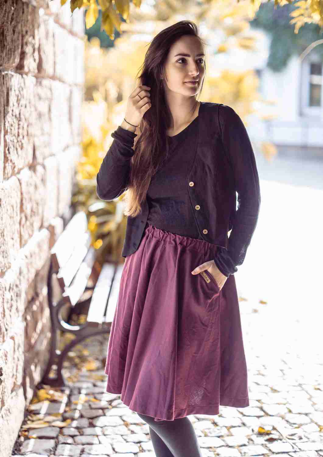 Klassische Leinenweste Damen "Ringelblume"