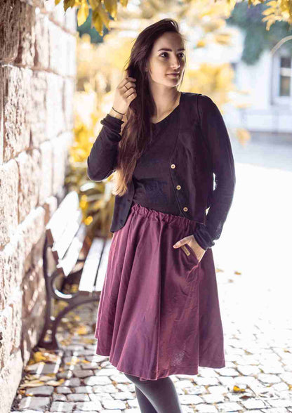 Klassische Leinenweste Damen "Ringelblume"