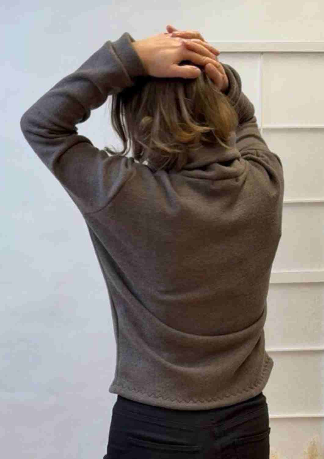 Merinopullover für Damen "Pusteblume", Rollkragen