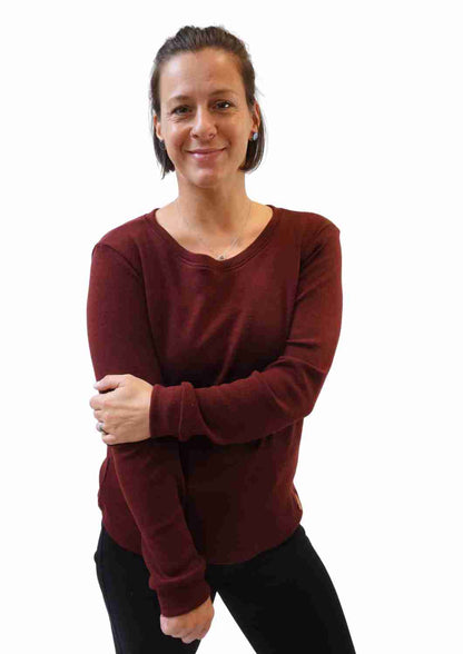 Merinoshirt für Damen "Gänseblümchen", versch. Farben
