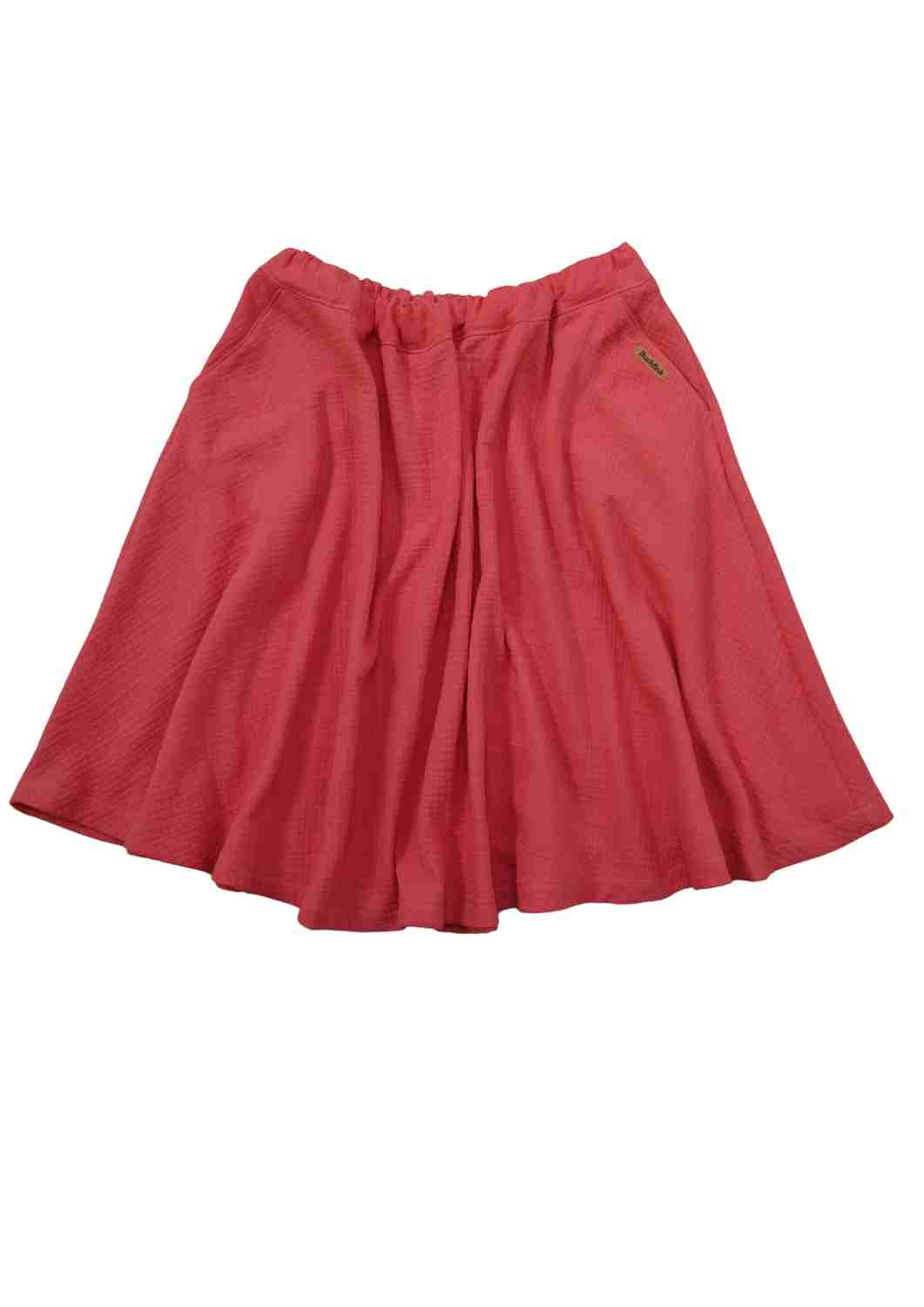 Midi Musselinrock "Chrysantheme" für Damen, Bio-Baumwolle