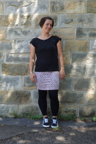 Mini Rock aus Jersey für Damen "Fingerhut", versch. Farben