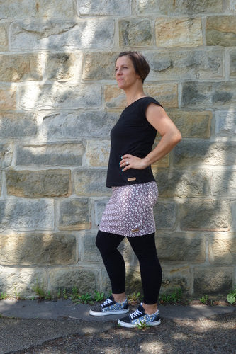 Mini Rock aus Jersey für Damen "Fingerhut", versch. Farben