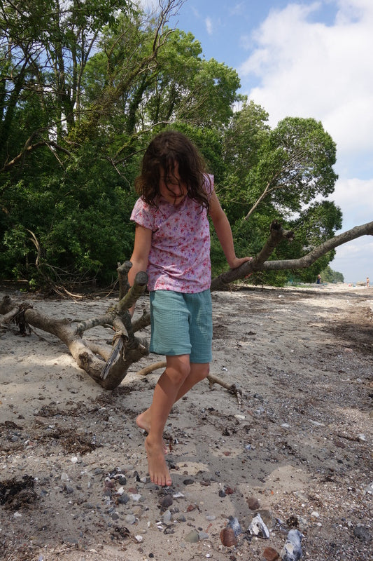 Bio Musselinshorts für Kinder "Ahorn"