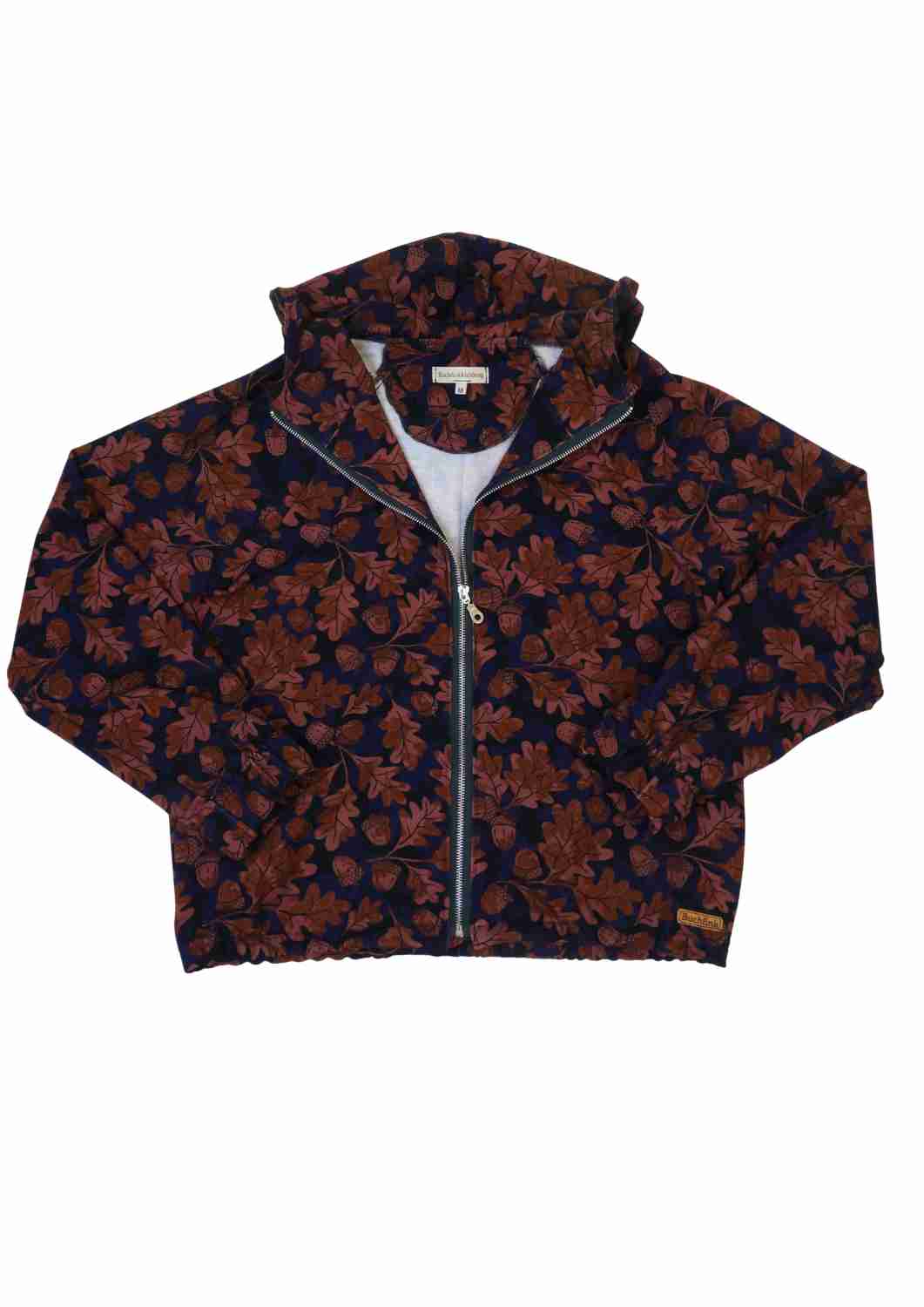 Oversize Bomberjacke für Damen, Eichenblätter