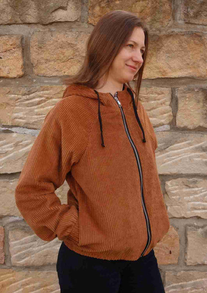 Oversize Cordjacke für Damen