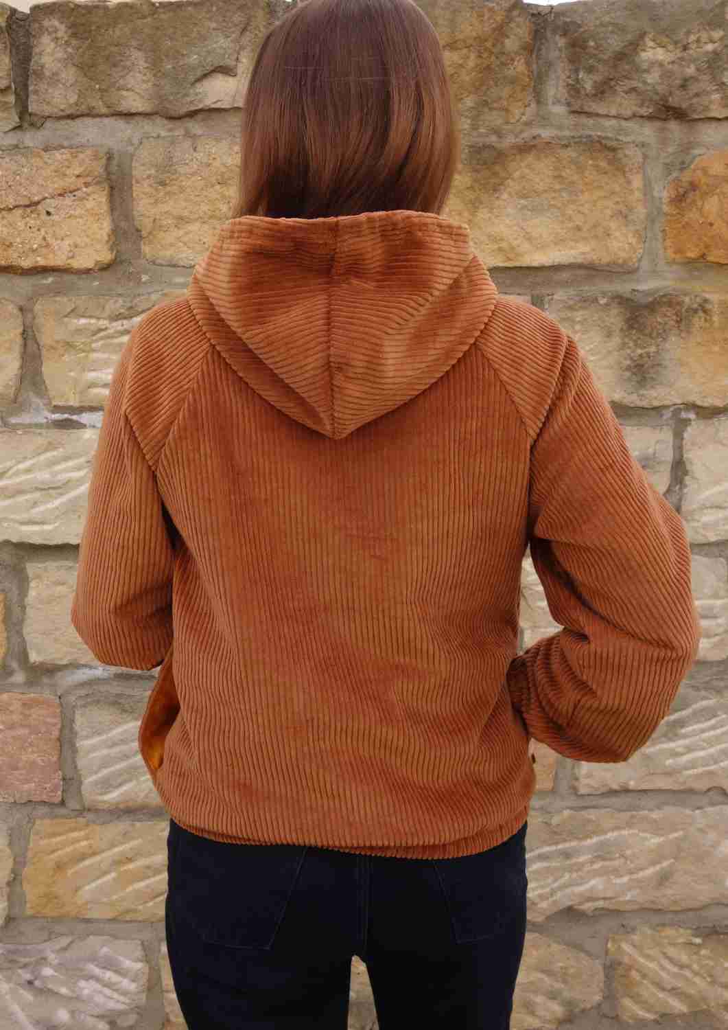 Oversize Cordjacke für Damen
