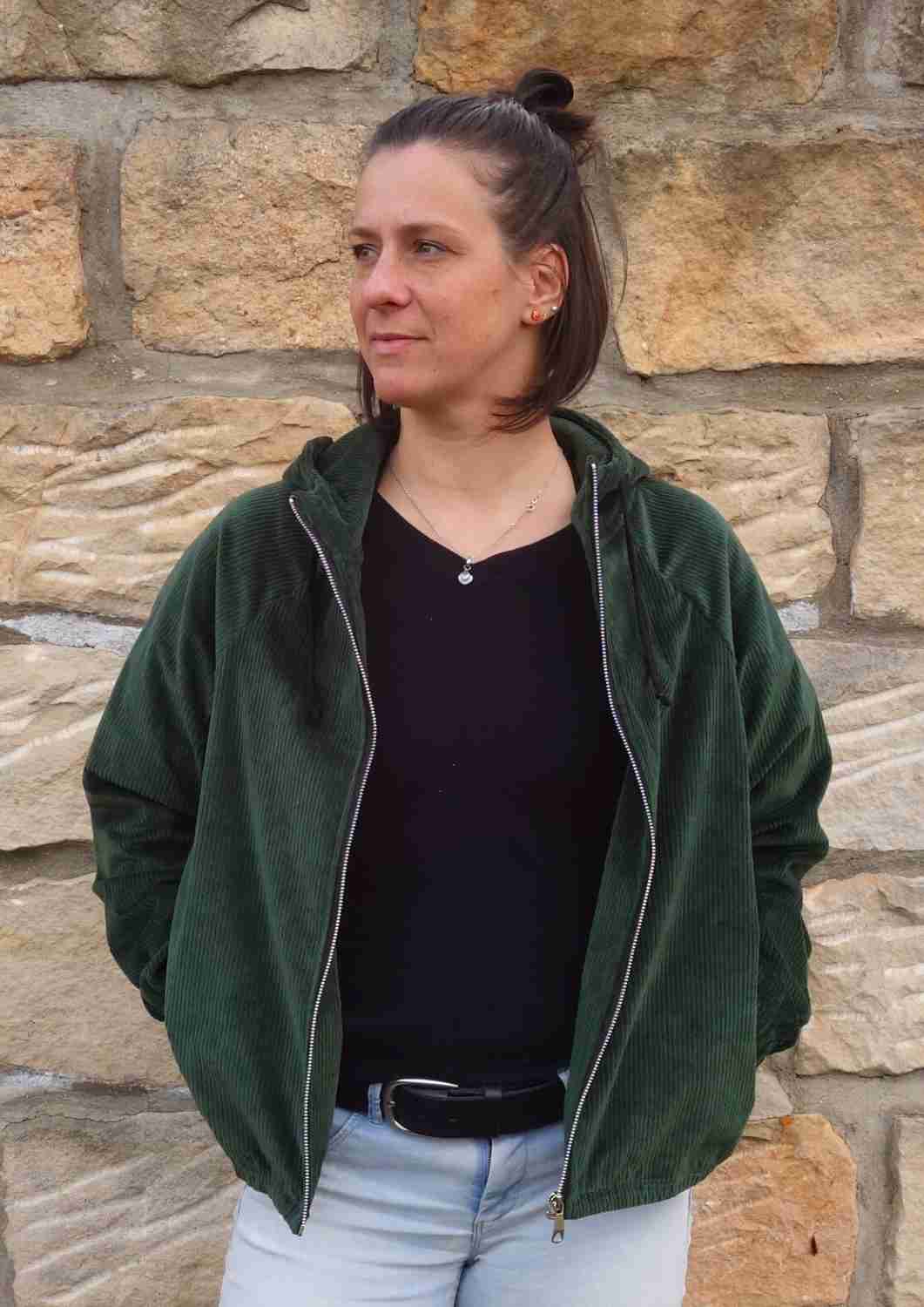 Oversize Cordjacke für Damen