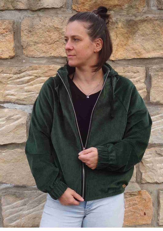 Oversize Cordjacke für Damen