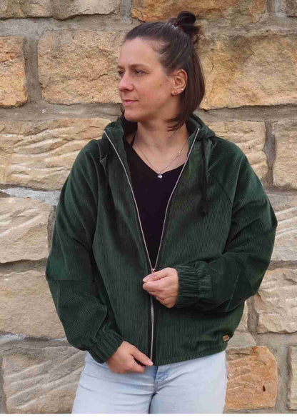 Oversize Cordjacke für Damen