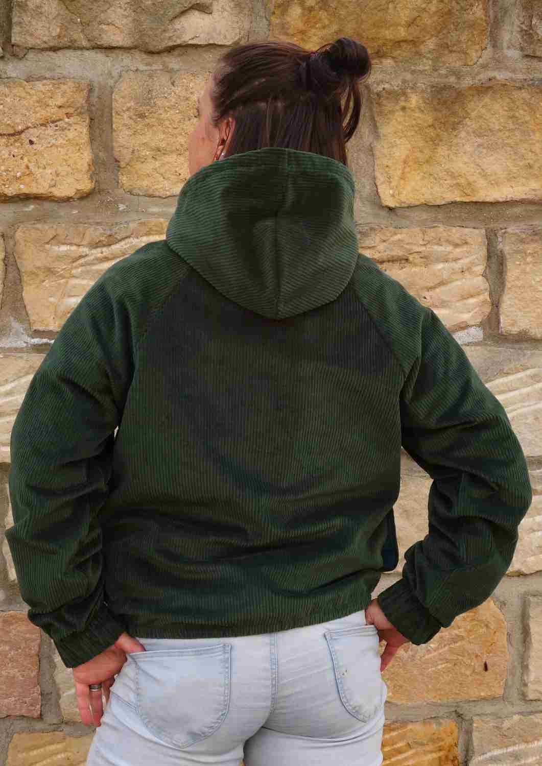Oversize Cordjacke für Damen