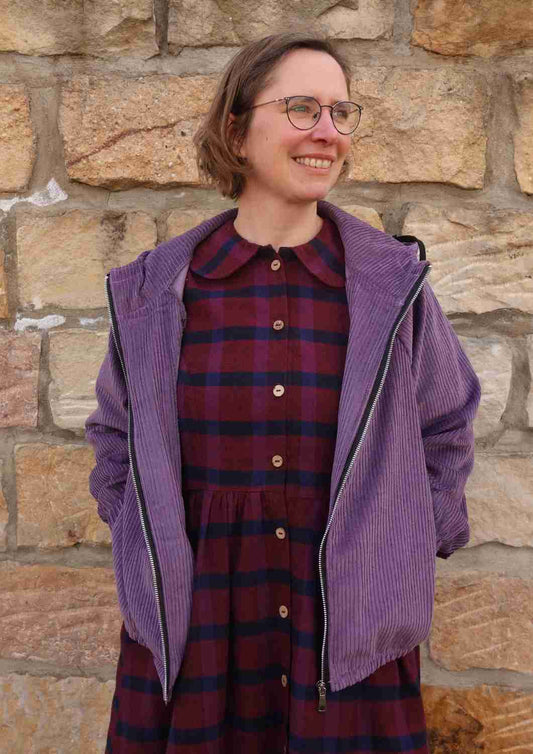 Oversize Cordjacke für Damen