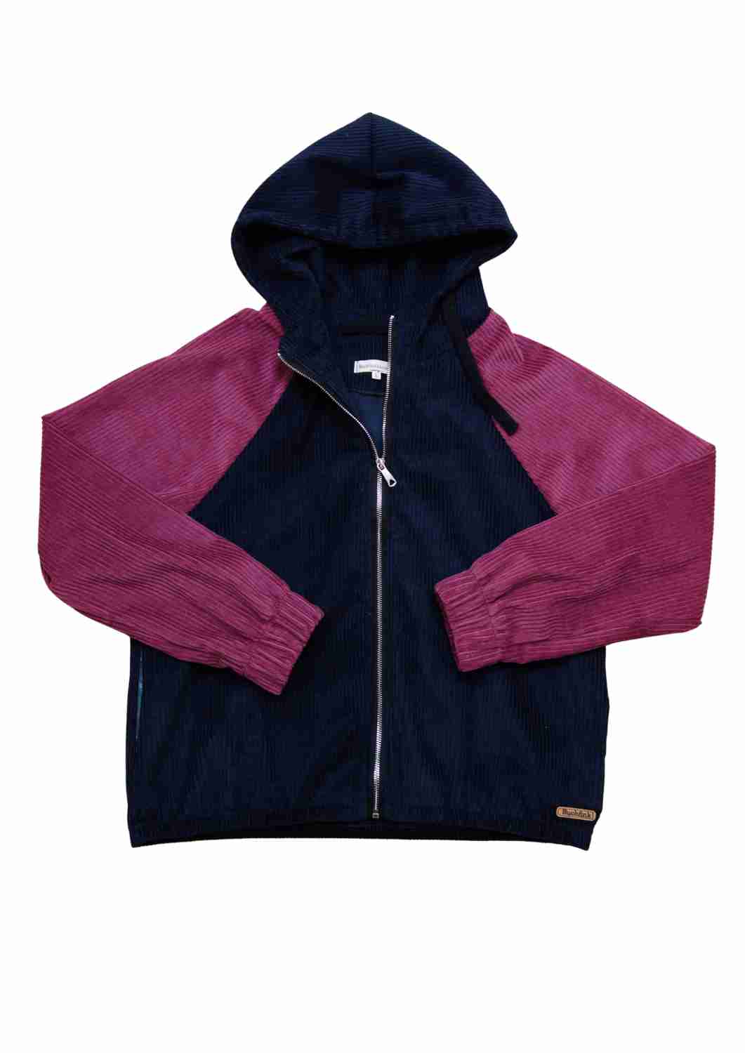 Oversize Cordjacke für Damen, Colour-Block