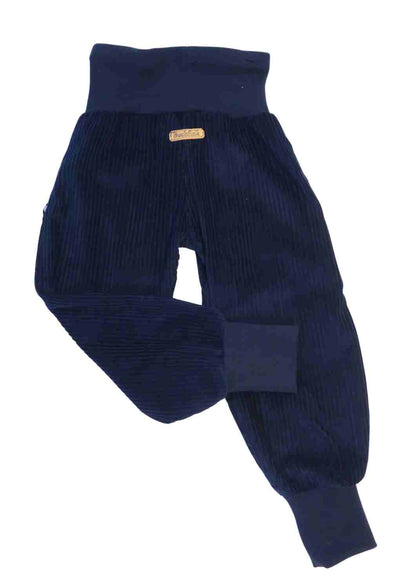 Bio-Pumphose aus Cord "Kastanie", nachtblau