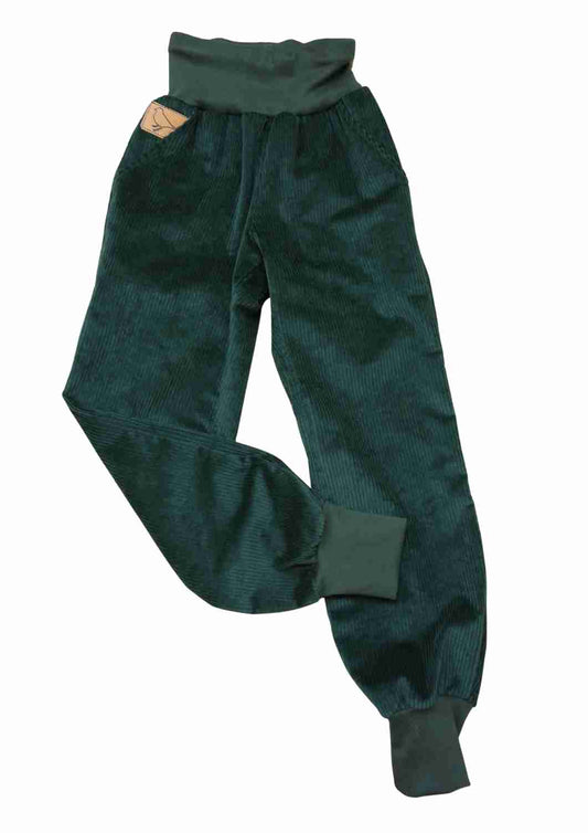 versandbereit Pumphose aus Cord "Kastanie", dunkelgrün, 122/128