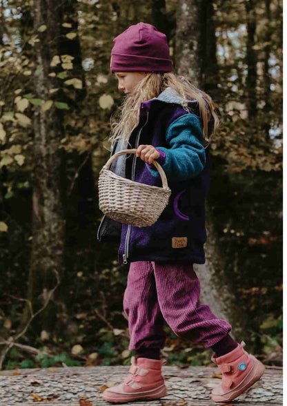 Bio-Pumphose aus Cord "Kastanie", messing