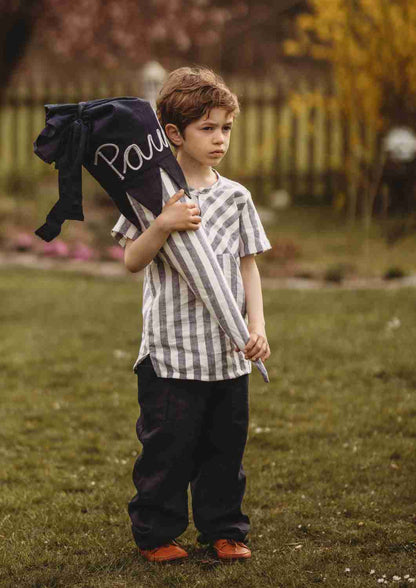 Leinenhose für Kinder, mit Taschen, "Birke"