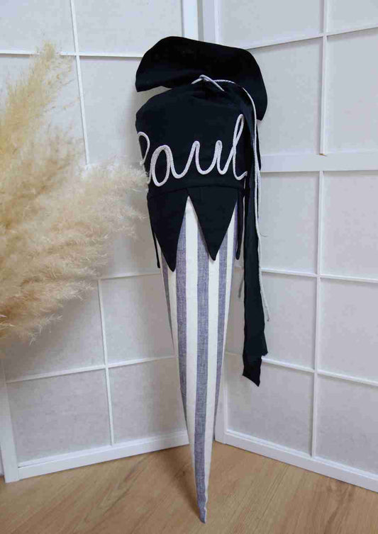 Schultüte aus Stoff mit Namen personalisierbar