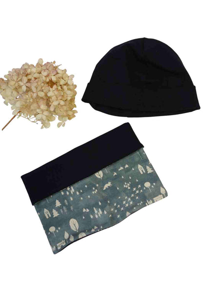 Set Beanie und Loop, marine