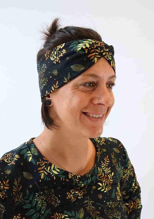 Stirnband "Herbstzeitlose" aus Jersey